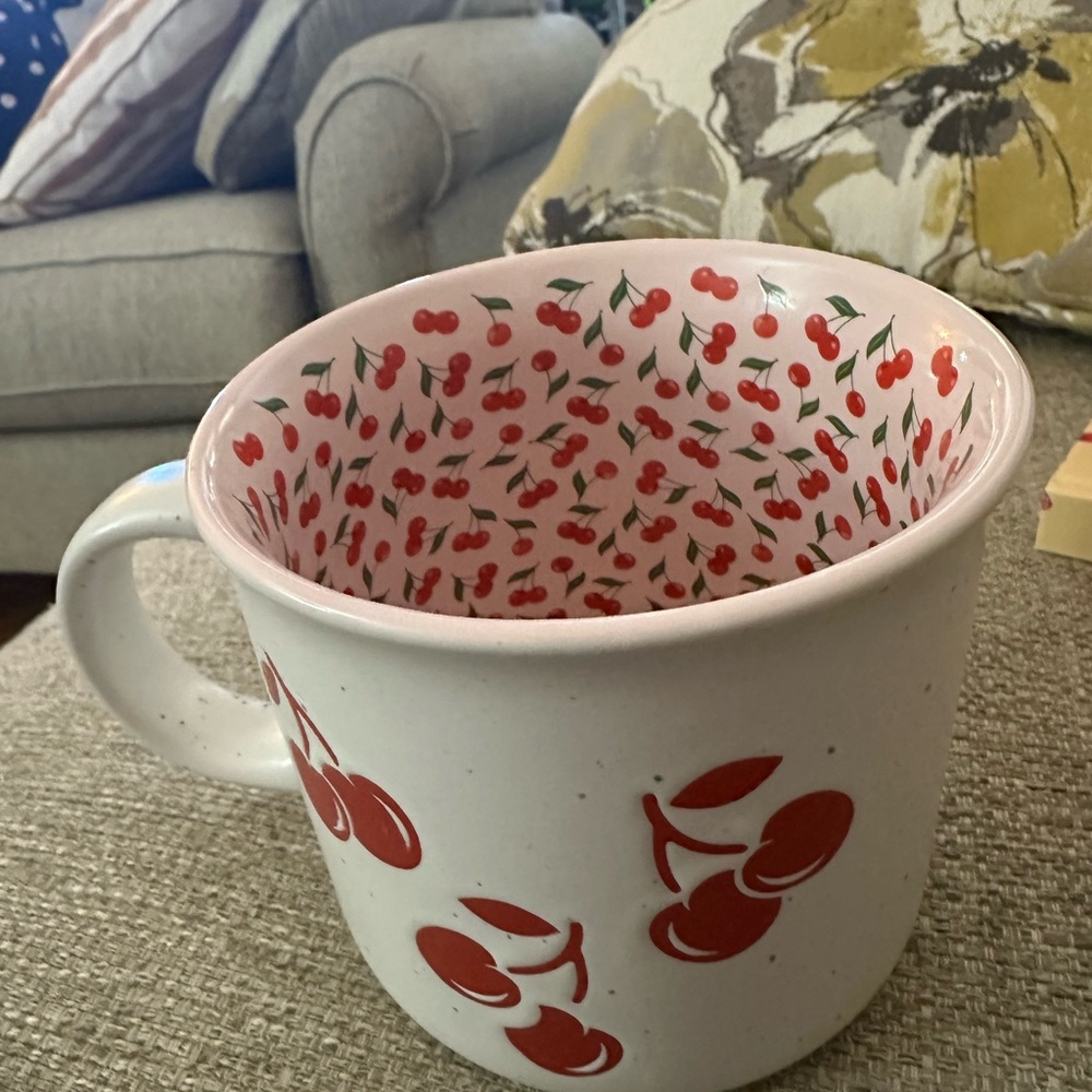 Seeds & Sunshine‎ is Cherry Print Ceramic Mug New - Picture 9 of 9